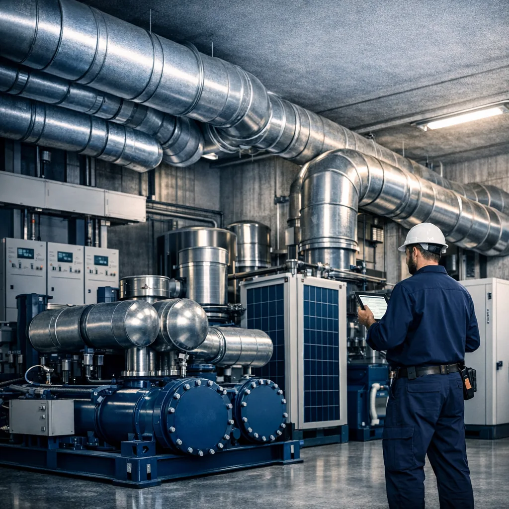 Sistema HVAC industrial com PMOC